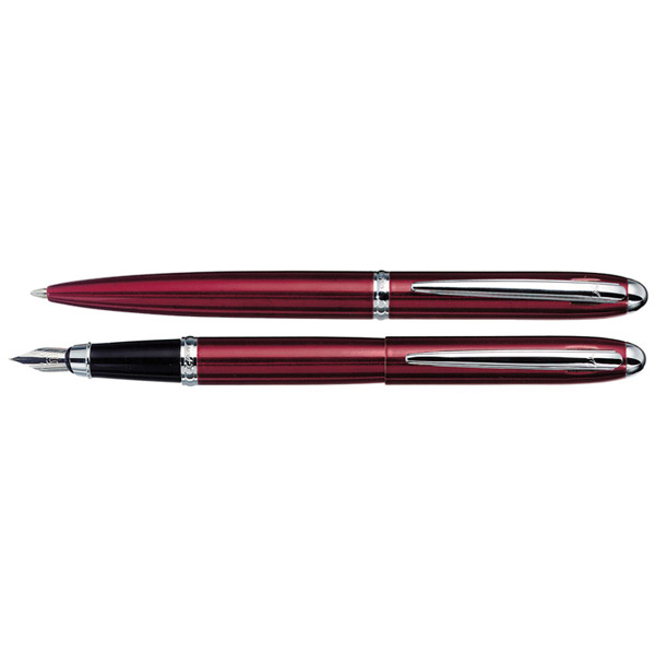 סדרת עט קלאסיק Classic אדום קליפס כרום